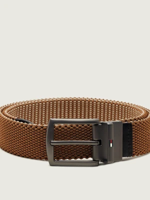 Tommy Hilfiger Dwustronny pasek Denton beżowy
