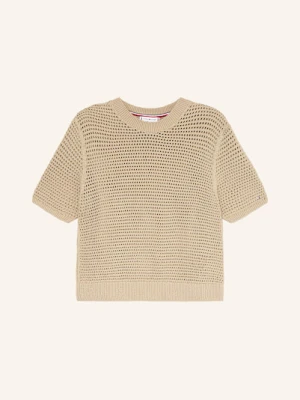 Tommy Hilfiger Dzianinowa Koszulka beige