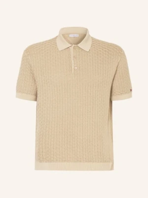 Tommy Hilfiger Dzianinowa Koszulka Polo beige