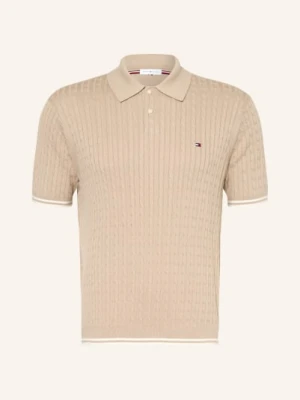 Tommy Hilfiger Dzianinowa Koszulka Polo beige