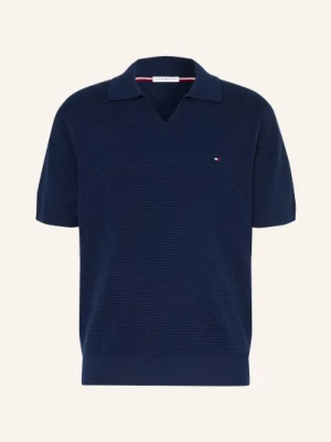 Tommy Hilfiger Dzianinowa Koszulka Polo blau