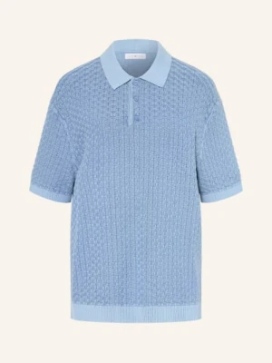 Tommy Hilfiger Dzianinowa Koszulka Polo blau NIEBIESKI