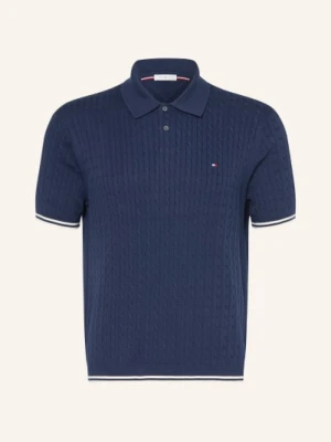 Tommy Hilfiger Dzianinowa Koszulka Polo blau
