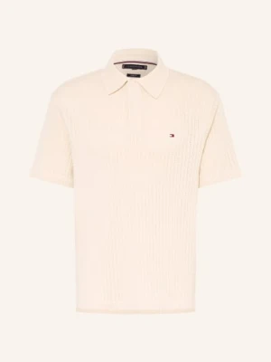 Tommy Hilfiger Dzianinowa Koszulka Polo Classic Fit beige
