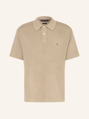 Tommy Hilfiger Dzianinowa Koszulka Polo Classic Fit braun