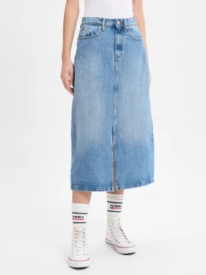 Tommy Hilfiger Dżinsowa spódnica damska - Uma Kobiety Bawełna niebieski,