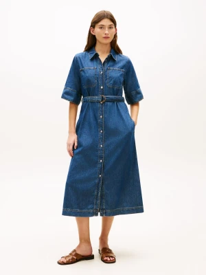 Tommy Hilfiger Dżinsowa sukienka damska Kobiety Bawełna (100%) niebieski,