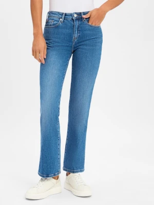 Tommy Hilfiger Dżinsy bootcut - Flo Kobiety Bawełna niebieski jednolity,