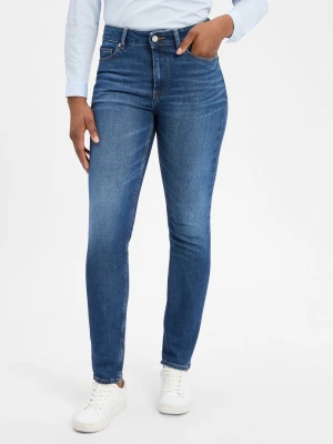 Tommy Hilfiger Dżinsy slim fit Kobiety Bawełna niebieski jednolity,