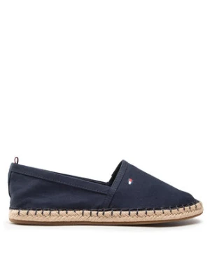 Tommy Hilfiger Espadryle Basic Tommy Flat Espadrille FW0FW06497 Granatowy