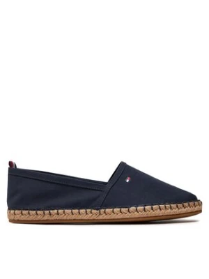 Tommy Hilfiger Espadryle Basic Tommy Flat Espadrille FW0FW06497 Granatowy