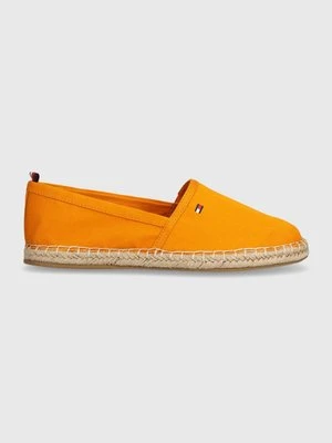 Tommy Hilfiger espadryle BASIC TOMMY FLAT ESPADRILLE kolor pomarańczowy FW0FW06497