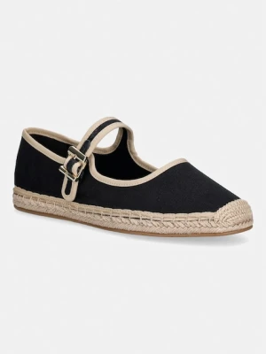 Tommy Hilfiger espadryle damskie BUCKLE MARYJANE ESPADRILLE czarny