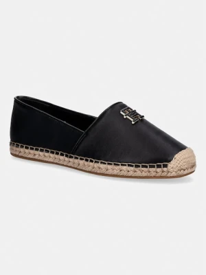 Tommy Hilfiger espadryle damskie TH LOGO LEATHER ESPADRILLE