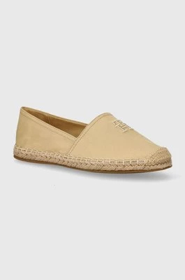 Tommy Hilfiger espadryle EMBROIDERED FLAT ESPADRILLE kolor beżowy FW0FW07721CHEAPER