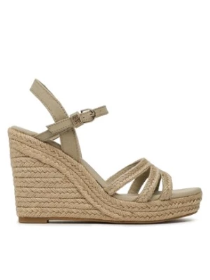 Tommy Hilfiger Espadryle Essential Basic Wedge Sandal FW0FW07220 Beżowy