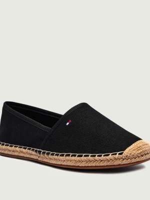 Tommy Hilfiger Espadryle FLAG CANVAS czarny