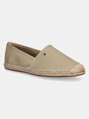 Tommy Hilfiger espadryle FLAG CANVAS ESPADRILLE kolor beżowy FW0FW08541