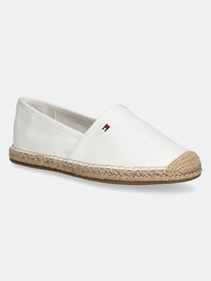 Tommy Hilfiger espadryle FLAG CANVAS ESPADRILLE kolor biały FW0FW08541