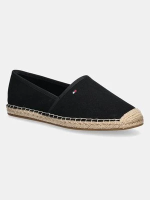 Tommy Hilfiger espadryle FLAG CANVAS ESPADRILLE kolor czarny FW0FW08541