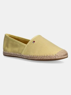 Tommy Hilfiger espadryle FLAG CANVAS ESPADRILLE kolor żółty FW0FW08541