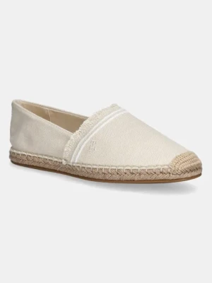 Tommy Hilfiger espadryle FRINGE CANVAS CLOSED ESPADRILLE kolor beżowy FW0FW08881