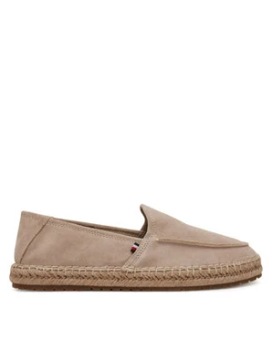 Tommy Hilfiger Espadryle Hilfiger Flex Espa Suede Loafer FM0FM05392 Beżowy