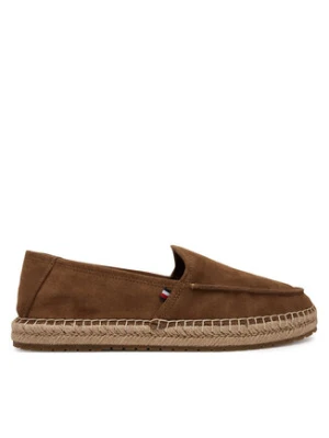 Tommy Hilfiger Espadryle Hilfiger Flex Espa Suede Loafer FM0FM05392 Brązowy