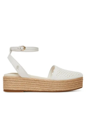 Tommy Hilfiger Espadryle Knit Mesh Espadrille Platform FW0FW08743 Biały