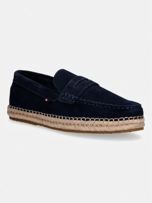 Tommy Hilfiger espadryle męskie zamszowe FLEXIBLE HILFIGER SDE ESPADRILLE