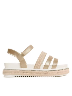 Tommy Hilfiger Espadryle Platform Velcro Sandal T3A2-32761-0568 M Złoty