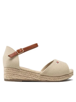 Tommy Hilfiger Espadryle Rope Wedge Sandal T3A7-32185-0048 M Beżowy
