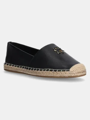 Zdjęcie produktu Tommy Hilfiger espadryle skórzane TH LOGO LEATHER ESPADRILLE kolor czarny FW0FW08540