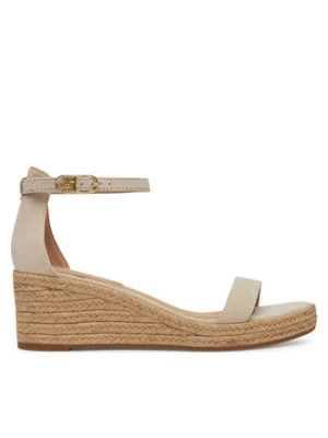 Tommy Hilfiger Espadryle Suede Ankle Mid Wedge Espadrille FW0FW08479 Beżowy