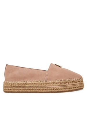 Tommy Hilfiger Espadryle Suede Platform Espadrille FW0FW08586 Beżowy