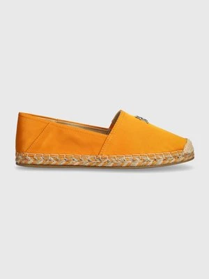 Tommy Hilfiger espadryle TH SATIN FLAT ESPADRILLE kolor żółty FW0FW07881