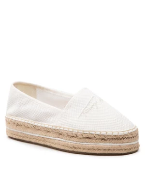 Tommy Hilfiger Espadryle Th Textured Flatform Espadrille FW0FW06433 Biały