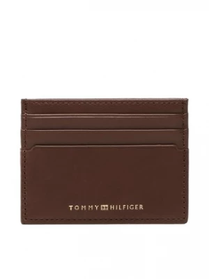 Tommy Hilfiger Etui na karty kredytowe Th Premium Leather Cc Holder AM0AM10987 Brązowy