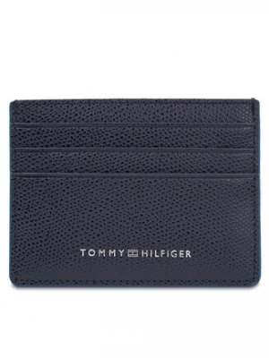 Tommy Hilfiger Etui na karty kredytowe Th Struc Leather Cc Holder AM0AM11606 Granatowy