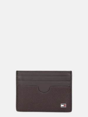 Tommy Hilfiger etui na karty skórzane kolor brązowy AM0AM13517