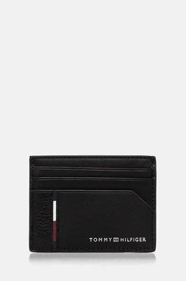 Tommy Hilfiger etui na karty skórzane kolor czarny AM0AM12769