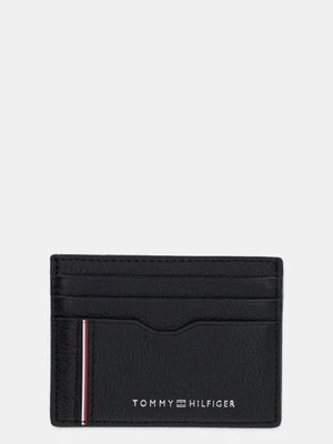 Tommy Hilfiger etui na karty skórzane kolor czarny AM0AM13041