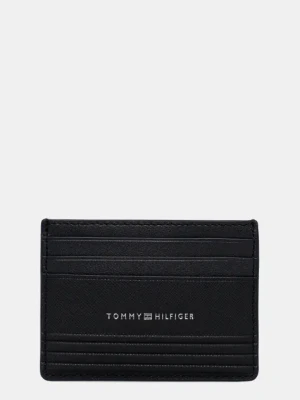 Zdjęcie produktu Tommy Hilfiger etui na karty skórzane kolor czarny AM0AM13257