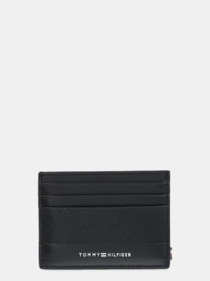 Tommy Hilfiger etui na karty skórzane kolor czarny AM0AM13506
