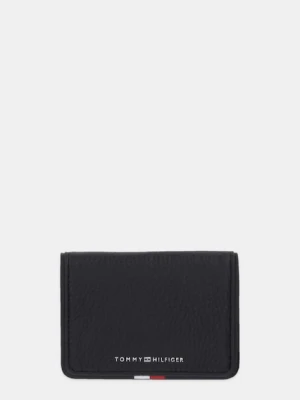Tommy Hilfiger etui na karty skórzane kolor czarny AM0AM13840