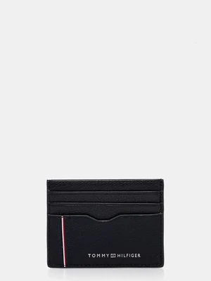 Tommy Hilfiger etui na karty skórzane kolor granatowy AM0AM13041