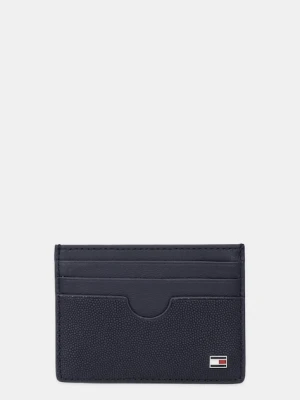 Tommy Hilfiger etui na karty skórzane kolor granatowy AM0AM13517