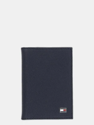 Tommy Hilfiger etui na karty skórzane kolor granatowy AM0AM13522
