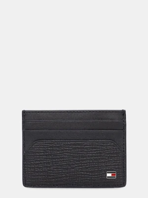 Tommy Hilfiger etui na karty skórzane kolor granatowy AM0AM13707