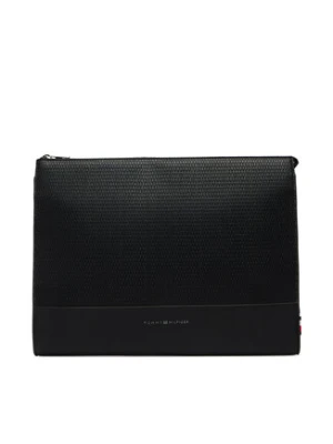 Tommy Hilfiger Etui na laptopa Metal Logo Woven Laptop Sleeve AM0AM14303 Czarny
